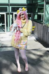 Size: 641x960 | Tagged: safe, fluttershy, human, g4, clothes, cosplay, irl, irl human, photo, solo, sweater, sweatershy