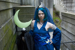 Size: 4272x2848 | Tagged: artist needed, safe, princess luna, human, g4, cosplay, irl, irl human, photo, sakura con, sakura con 2013, scepter, solo