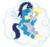 Size: 725x675 | Tagged: safe, edit, derpy hooves, soarin', pegasus, pony, g4, cuddling, derpin', derping, duo, female, male, mare, shipping, snuggling, spooning, stallion, straight