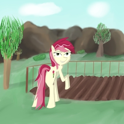 Size: 1400x1400 | Tagged: safe, artist:furfez, roseluck, g4, female, solo