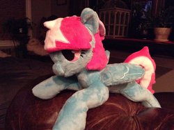 Size: 1024x765 | Tagged: safe, artist:littlestplushoppe, spring step, sunlight spring, pegasus, pony, g4, cheerleader, customized toy, irl, photo, plushie, solo
