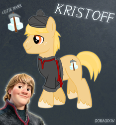 Size: 1004x1077 | Tagged: safe, artist:doragoon, frozen (movie), kristoff, ponified