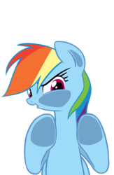 Size: 650x1000 | Tagged: safe, artist:30clock, rainbow dash, pegasus, pony, g4, against glass, female, fourth wall, glass, mare, simple background, solo, transparent, transparent background