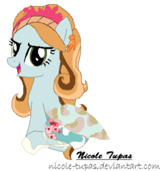 Size: 353x367 | Tagged: safe, artist:nicole-tupas, pony, ashlynn ella, base used, ever after high, ponified, solo