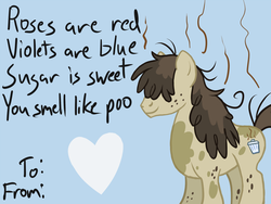 Size: 1000x750 | Tagged: safe, artist:arrkhal, pigpen, earth pony, pony, g4, dirty, male, smelly, solo, stallion, valentine, visible stench