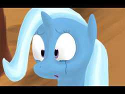 Size: 480x360 | Tagged: artist needed, safe, trixie, pony, unicorn, g4, crying, female, letterboxing, mare, solo