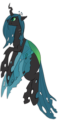 Size: 1000x2000 | Tagged: safe, artist:kittyisawolf, queen chrysalis, changeling, changeling queen, g4, crown, female, jewelry, regalia, solo, transparent wings, wings