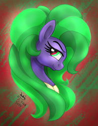 Size: 860x1100 | Tagged: safe, artist:joakaha, mane-iac, earth pony, pony, g4, bust, female, portrait, solo