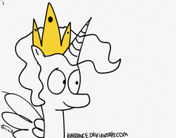 Size: 1952x1536 | Tagged: safe, princess celestia, alicorn, pony, g4, bad, crown, female, solo