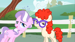 Size: 1366x768 | Tagged: safe, screencap, diamond tiara, twist, call of the cutie, g4, glasses