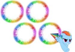 Size: 1012x702 | Tagged: safe, edit, rainbow dash, g4, female, olympic rings, olympics, solo, sonic rainboom