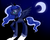 Size: 1000x800 | Tagged: safe, artist:hashioaryut, princess luna, alicorn, pony, g4, female, mare, moon, night, pixiv, solo