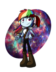 Size: 3944x5000 | Tagged: safe, artist:fj-c, rainbow dash, equestria girls, g4, fantasy, fantasy class, female, headband, solo