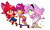 Size: 1136x689 | Tagged: safe, artist:annasabi101, apple bloom, scootaloo, sweetie belle, human, g4, cutie mark crusaders, dark skin, humanized, light skin, moderate dark skin, scooter