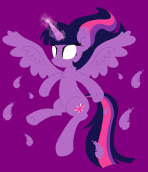 Size: 944x1092 | Tagged: safe, artist:annasabi101, twilight sparkle, alicorn, pony, g4, female, glowing eyes, magic, magic surge, mare, solo, twilight sparkle (alicorn)