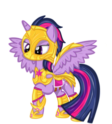 Size: 2700x3000 | Tagged: safe, artist:law44444, twilight sparkle, alicorn, pony, g4, armor, female, mare, simple background, solo, transparent background, twilight sparkle (alicorn)