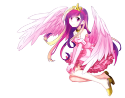 Size: 1280x1009 | Tagged: safe, artist:re_ghotion, princess cadance, human, g4, clothes, dress, evening gloves, female, flats, humanized, solo, winged humanization