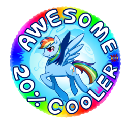 Size: 1000x1000 | Tagged: safe, artist:norang94, rainbow dash, g4, 20% cooler, female, solo