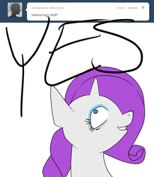 Size: 680x780 | Tagged: safe, artist:moonblizzard, rarity, g4, ask, female, rarity answers, solo, tumblr