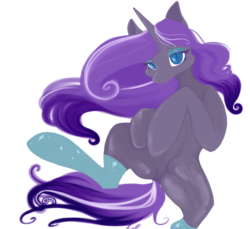 Size: 3500x3200 | Tagged: safe, artist:slimeprnicess, nightmare rarity, pony, unicorn, g4, bedroom eyes, clothes, female, mare, simple background, socks, solo, transparent background