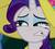 Size: 500x452 | Tagged: safe, screencap, rarity, pony, unicorn, g4, season 2, sweet and elite, canterlot, clothes, cropped, disgusted, dress, eww, excalibur face, eyeshadow, female, funny face, hat, makeup, mare, solo, teeth