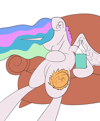 Size: 4961x6000 | Tagged: safe, artist:olympic tea bagger, princess celestia, g4, absurd resolution, drunk, drunklestia, female, liquor, praise the sun, solo, wine