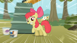 Size: 1366x768 | Tagged: safe, screencap, apple bloom, g4, the show stoppers, female, solo