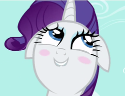 Size: 397x304 | Tagged: safe, screencap, rarity, pony, g4, simple ways, blushing, female, lip bite, solo