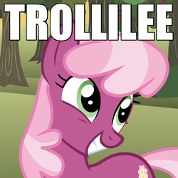 Size: 720x720 | Tagged: safe, edit, edited screencap, screencap, cheerilee, g4, hearts and hooves day (episode), caption, cropped, female, grin, hearts and hooves day, image macro, reaction image, smiling, solo