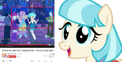 Size: 1300x661 | Tagged: safe, captain planet, coco pommel, fluttershy, mystery mint, scott green, sophisticata, teddy t. touchdown, tennis match, thunderbass, human, pony, equestria girls, g4, my little pony equestria girls, background human, balloon, boots, comparison, fall formal, fall formal outfits, high heel boots, human ponidox, humanized, self ponidox, this is our big night, youtube