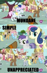 Size: 1916x3000 | Tagged: safe, bon bon, derpy hooves, sweetie drops, pegasus, pony, g4, simple ways, female, image macro, mare