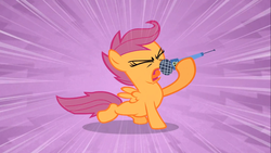 Size: 1366x768 | Tagged: safe, screencap, scootaloo, g4, the show stoppers, female, solo