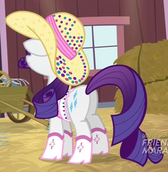 Size: 875x897 | Tagged: safe, screencap, rarity, pony, g4, simple ways, boots, butt, clothes, female, mare, plot, rhinestone rarihick, solo