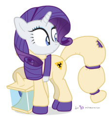 Size: 645x705 | Tagged: safe, artist:dm29, rarity, g4, female, hazmat suit, simple background, solo, transparent background