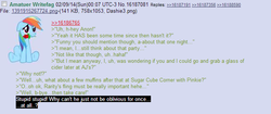 Size: 681x287 | Tagged: safe, rainbow dash, g4, /mlp/, 4chan, 4chan screencap, greentext, rejection is magic, text