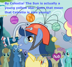 Size: 868x809 | Tagged: safe, edit, screencap, candy mane, carrot top, circus peanut, golden harvest, lyra heartstrings, pokey pierce, princess celestia, rainbowshine, g4, simple ways, planetary bob