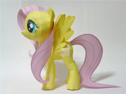 Size: 1080x810 | Tagged: safe, artist:robi, fluttershy, g4, female, papercraft, pixiv, solo