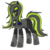 Size: 800x800 | Tagged: safe, edit, pony, artificial intelligence, glados, ponified, portal (valve), recolor, shodan, solo, system shock, system shock 2