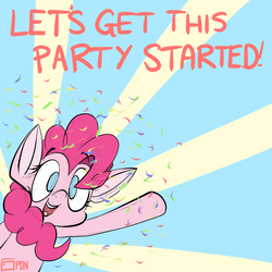 Size: 1024x1024 | Tagged: safe, artist:gigapon, pinkie pie, g4, confetti, cute, female, solo