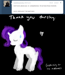 Size: 680x780 | Tagged: safe, artist:moonblizzard, rarity, g4, ask, female, rarity answers, solo, tumblr