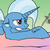 Size: 2000x2000 | Tagged: safe, artist:ralek, trixie, pony, unicorn, g4, crying, female, floppy ears, frown, gritted teeth, implied shipping, lesbian, mare, prone, ship:twixie, shipping, solo, tattoo