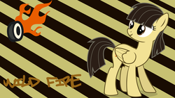 Size: 1920x1080 | Tagged: safe, artist:chainchomp2 edits, artist:php11, artist:sonicrainboomftw, wild fire, earth pony, pony, g4, background pony, cutie mark, female, sibsy, solo, vector, wallpaper