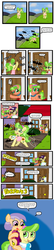 Size: 640x2974 | Tagged: safe, artist:ficficponyfic, chickadee, ms. peachbottom, oc, bat, bee, cyoa:peachbottom's quest, g4, child abuse, cyoa, filly, jezzie belle, ponies riding ponies, riding