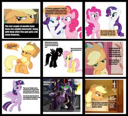 Size: 900x815 | Tagged: safe, artist:drpain, applejack, fluttershy, pinkie pie, rainbow dash, rarity, twilight sparkle, alicorn, pony, g4, female, mane six, mare, twilight sparkle (alicorn)