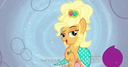 Size: 1152x609 | Tagged: safe, screencap, applejack, g4, simple ways, applejewel, female, meme, solo, youtube caption