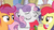 Size: 640x355 | Tagged: safe, screencap, apple bloom, peach fuzz, scootaloo, sweetie belle, tornado bolt, train tracks (g4), earth pony, pegasus, pony, unicorn, g4, my little pony: friendship is magic, twilight time, caption, cutie mark crusaders, female, filly, meme, text, youtube caption