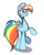 Size: 4000x5000 | Tagged: safe, artist:turtlefarminguy, rainbow dash, g4, female, solo