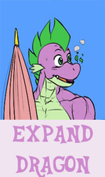 Size: 163x275 | Tagged: safe, artist:pia-sama, spike, g4, expand dong, exploitable meme, male, meme, older, older spike, reaction image, solo