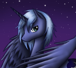 Size: 942x848 | Tagged: safe, artist:hinadany, princess luna, g4, prince artemis, rule 63, solo