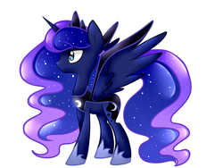 Size: 1024x768 | Tagged: safe, artist:le-poofe, princess luna, g4, armor, female, simple background, solo